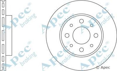 APEC BRAKING dsk2219 -  Тормозной диск